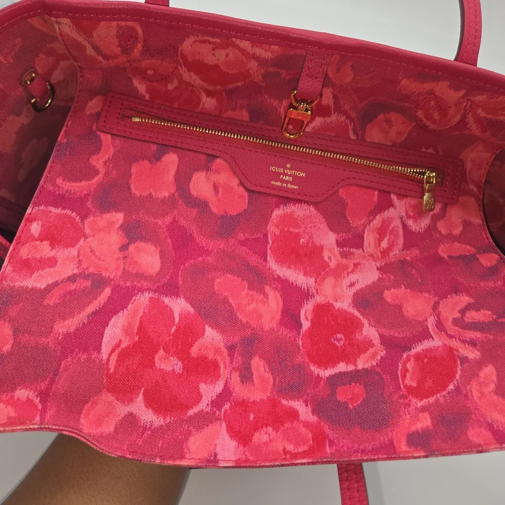 Louis Vuitton Brown and Pink Monogram Tote Bag - Picture 8 of 10